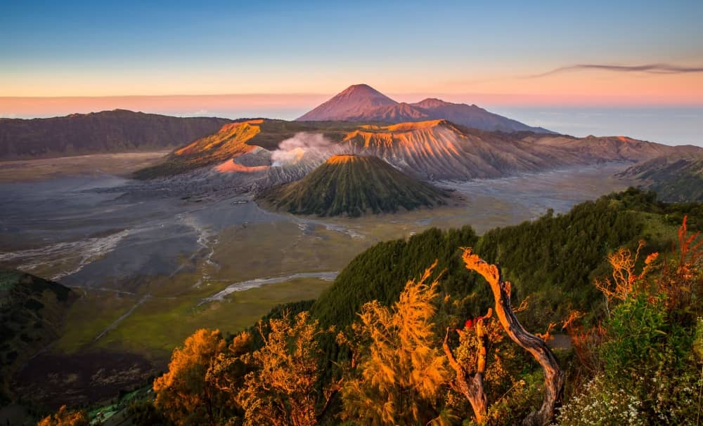 Mount Bromo is the most iconic and the most hiked mountain in Indonesia.