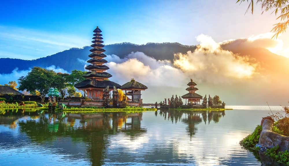 Pura Ulun Danu Bratan is a unique temple on the shore of the lake where visitors can explore Indonesian culture and enjoy great views.